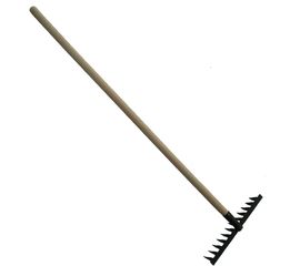 Витые грабли с деревянным черенком Gigant 12-ти зубые GFE-06 