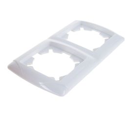 Рамка UNIVersal Маргарита 2-х местная, горизонтальная, белый МР002Г 