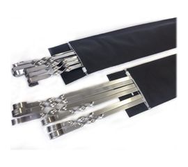 Набор плоских шампуров Домашний Сундук в чехле, 6 штук ДС-177 