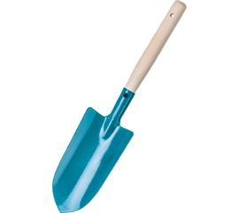 Большой посадочный совок с деревянной ручкой Gigant сталь GLS-03 