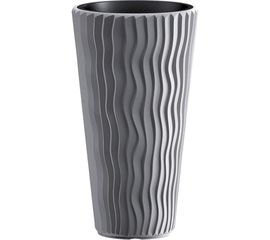 Кашпо для цветов Prosperplast SANDY SLIM 18 и 45 л, серое DPSP400-405U 