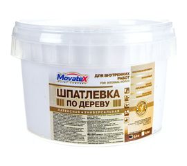 Шпаклевка по дереву (0.4 кг; белая) Movatex Т02353 