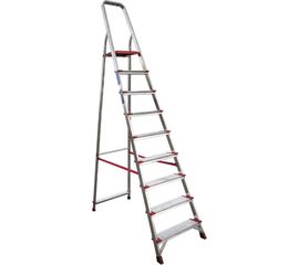 Стремянка Новая высота 9 ступеней с шириной 130 мм 5110109 