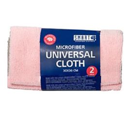 Универсальная салфетка Смарт.ру 2 шт., 30х30 см, розовая/серая RU-1522-22 