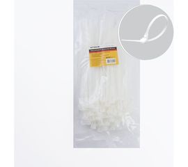 Нейлоновый многоразовый хомут STEKKER 8x250 мм, белый, NYCT80-250 39083 