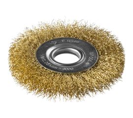 Щетка дисковая (100х22 мм; витая стальная латунированная проволока 0.3 мм) ЗУБР 35187-100_z01 