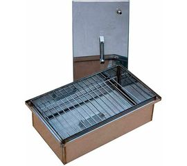 Двухъярусная коптильня с гидрозатвором и поддоном TEHNOLIT 