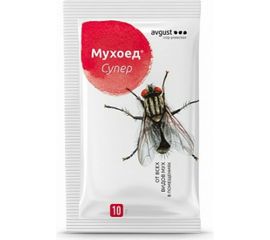 Гранулы от всех видов мух Avgust Мухоед Супер 10 г A00490 