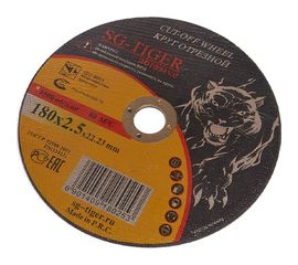 Круг отрезной по металлу (180х2.5х22.2 мм) TIGER ABRASIVE 00-00000043 