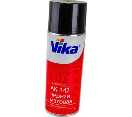 Автоэмаль VIKA 1К АК-142 черный матовый, 520 мл 18-000020 