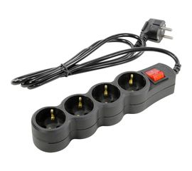 Сетевой фильтр 5bites 1.8 м, 4 розетки, черный SP4B-118 