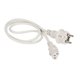 Шнур питания LANMASTER C13-Schuko, 3х0.75, 220В, 10А, белый, 7 метров LAN-PPC-10A-7.0 LAN-PP13/SH-7.0-WH 