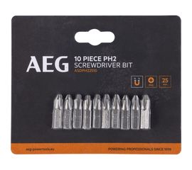 Биты 10 шт, РН2, 25 мм AEG ASDPH22510 4932479511 
