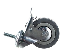 Аппаратное колесо поворотное с болтом и тормозом SCtgb 93 (75 мм; 5 кг) А5 1000076 