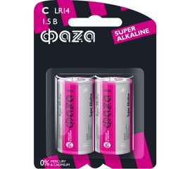 Алкалиновые элементы питания ФАZА LR14 Super Alkaline BL-2 2858504 