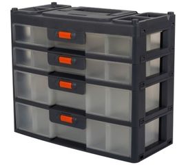 Серо-свинцовый/оранжевый сет для мелочей Expert 4 секции BLOCKER BR3789СРСВЦОР 