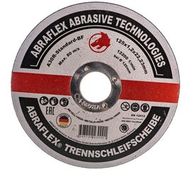 Круг отрезной по металлу + нержавейке (125x1.2x22 мм) Abraflex А125122223 