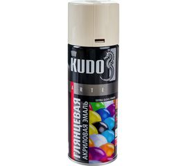 Высокоглянцевая акриловая эмаль KUDO слоновая кость RAL 1015, аэрозоль 520 мл 11606494 