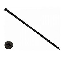 Саморез КРЕП-КОМП черный, универсал., 4,8х152, 10 шт. чм152мф 