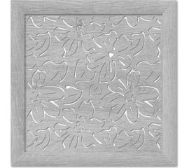 Экран для радиатора Стильный Дом Цветы 60x60 см, дуб серый v547282 