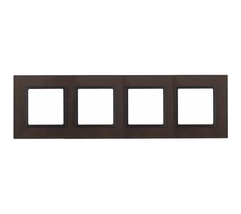 Рамка ЭРА 14-5104-13 на 4 поста, стекло, Elegance, бронза+антрацит Б0034529 