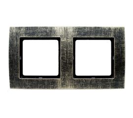 Рамка duwi на 2 поста серия Palazzo Vintage, золото патина 26527 6 