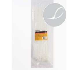 Нейлоновый хомут STEKKER 4,7 x 350 мм, d пучка max 90 мм, нагрузка 22 кг, белый, NYCT47-350 32789 