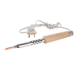 Электрический паяльник Точно-прочно 65W деревянная ручка 4268 