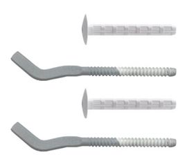 Комплект плоских кронштейнов с дюбелями (7,2х170 мм; серебристый) Royal Thermo 