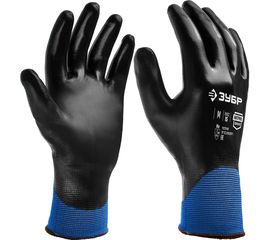 Маслобензостойкие перчатки ЗУБР Механик+ размер XL, полный облив, тонкие 11279-XL 