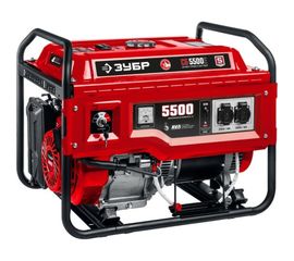 Бензиновый генератор с электростартером ЗУБР СБ-5500Е 5500 Вт, СБ-5500Е 