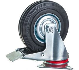 Колесо промышленное поворотное с тормозом SCB55 125 мм MFK-TORG 4003125 