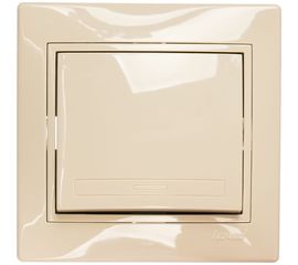 Выключатель LEZARD MIRA крем со вставкой 701-0303-100 