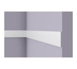 Молдинг WALLSTYL (2000х100х8 мм; белый) NMC FL9 