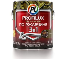 Грунт-эмаль Profilux по ржавчине 3в1 хаки 1,9 кг МП00 004807 