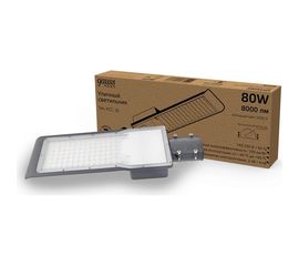 Уличный светильник GAUSS Avenue 80W 8000lm 5000K 190-250V IP65 420х160х57мм черный LED 1/10 629534380 