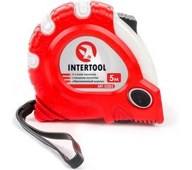 Рулетка с фиксатором INTERTOOL Супер Магнит blister 5 м х 19 мм MT-0305 