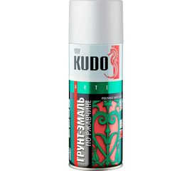 Грунт-эмаль аэрозоль по ржавчине KUDO сигнальная белая 520 мл RAL 9003 319003 11605371 