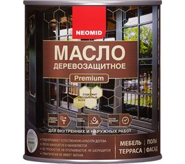 Масло деревозащитное NEOMID Premium 0,75 л Серый жемчуг Н-маслоPrem-0,75/сер 