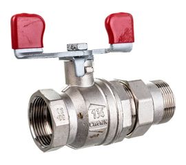 Шаровой кран RuB с накидной гайкой (""американка""), 1 1/4"" DN32 PN40, ВР-ВР, серия MILANO (S.90) S90G36 