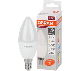 Светодиодная лампа OSRAM LED Value, B, E14, 560Лм, 7Вт, замена 60Вт, 3000К, теплый белый свет 4058075578883 