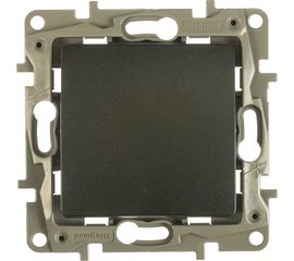 Механизм переключателя Legrand Etika 1-клавишный СП 10АX безвинтовые зажимы антрацит Leg 672605 