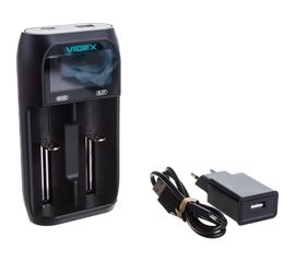 Зарядное устройство Videx VCH-UT201 пустое, 1-2хАА, ААА, SC, C, D, 18650, 14500 