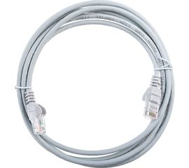 Патч-корд LANMASTER RJ45-RJ45, 4 пары, UTP, категория 5е, 2 м, серый, LSZH, LAN-PC45/U5E-2.0-GY 