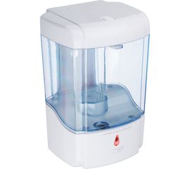 Дозатор для жидкого мыла SonWelle настенный, пластик, 600 мл., сенсорный на батарейках, белый 542-055 