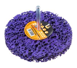 Круг для снятия ржавчины на шпинделе фиолетовый (6х100 мм) Русский Мастер РМ-52190 