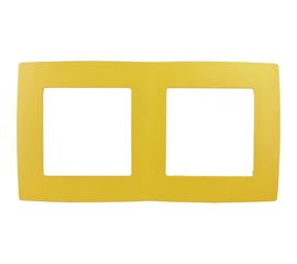 Рамка на 2 поста ЭРА 12-5002-21 12, жёлтый Б0019395 