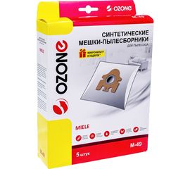 Мешки-пылесборники синтетические для пылесоса MIELE (5 шт.) OZONE M-49 
