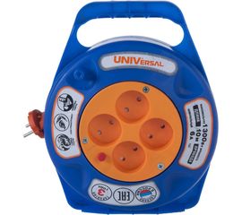 Удлинитель с закрытым корпусом UNIVersal Серия Компакт У6-015 термо ПВС 2*0,75 10м 9633900 