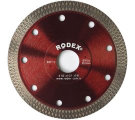 Диск алмазный супертонкий Rodex 115x2.4х22.2 мм Bull RRP115 